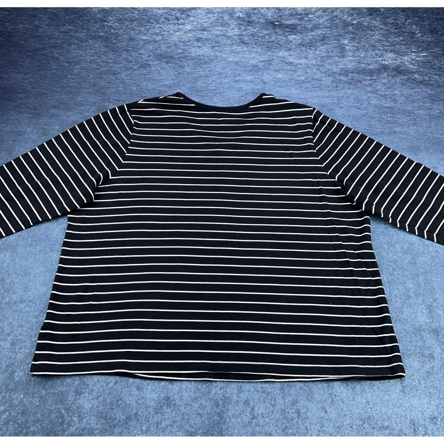 Croft & Barrow V-Neck Shirt - Pima Cotton Black White by Croft & Barrow