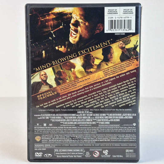 I Am Legend DVD Widescreen Edition Will Smith Sci-Fi Action Movie PG-13 2008 by Buysaavy