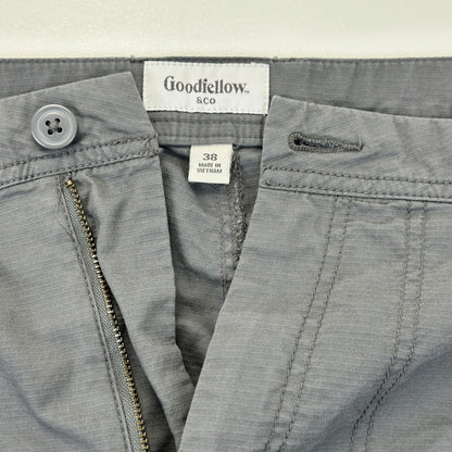Goodfellow & Co Mens Gray Cargo Shorts Size 38 Utility Hiking Outdoor Casual by Goodfellow & Co