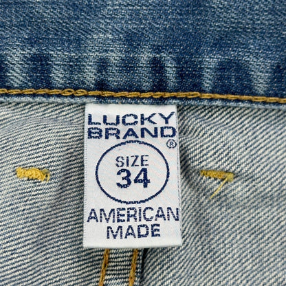 Lucky Brand Dungarees Mens 34 Lowrise Bootleg Jeans Light Wash Made in USA by Lucky Brand