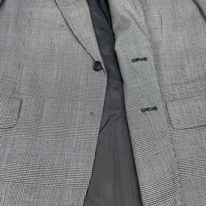 Sterling & Hunt Premier Edition Mens Grey Glen Plaid Worsted Wool Suit by Sterling & Hunt