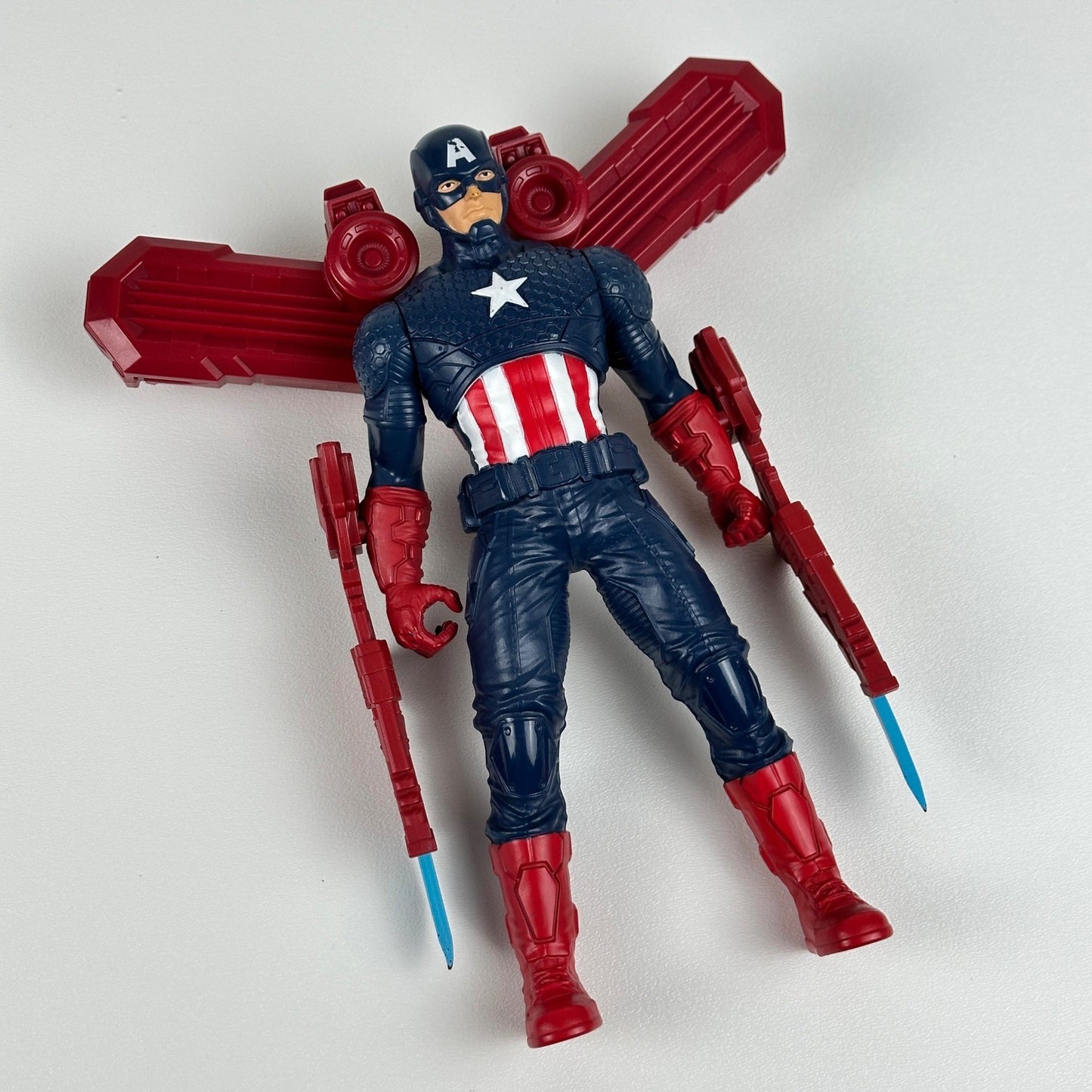 Hasbro Marvel Captain America 12 Inch Action Figure with Jetpack Blasters E5579 by Hasbro