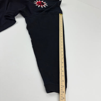 Luxe-T Luxury Sport Mens 3X Black Long Sleeve Embroidered Sun Graphic Tee Shirt by Luxe-T