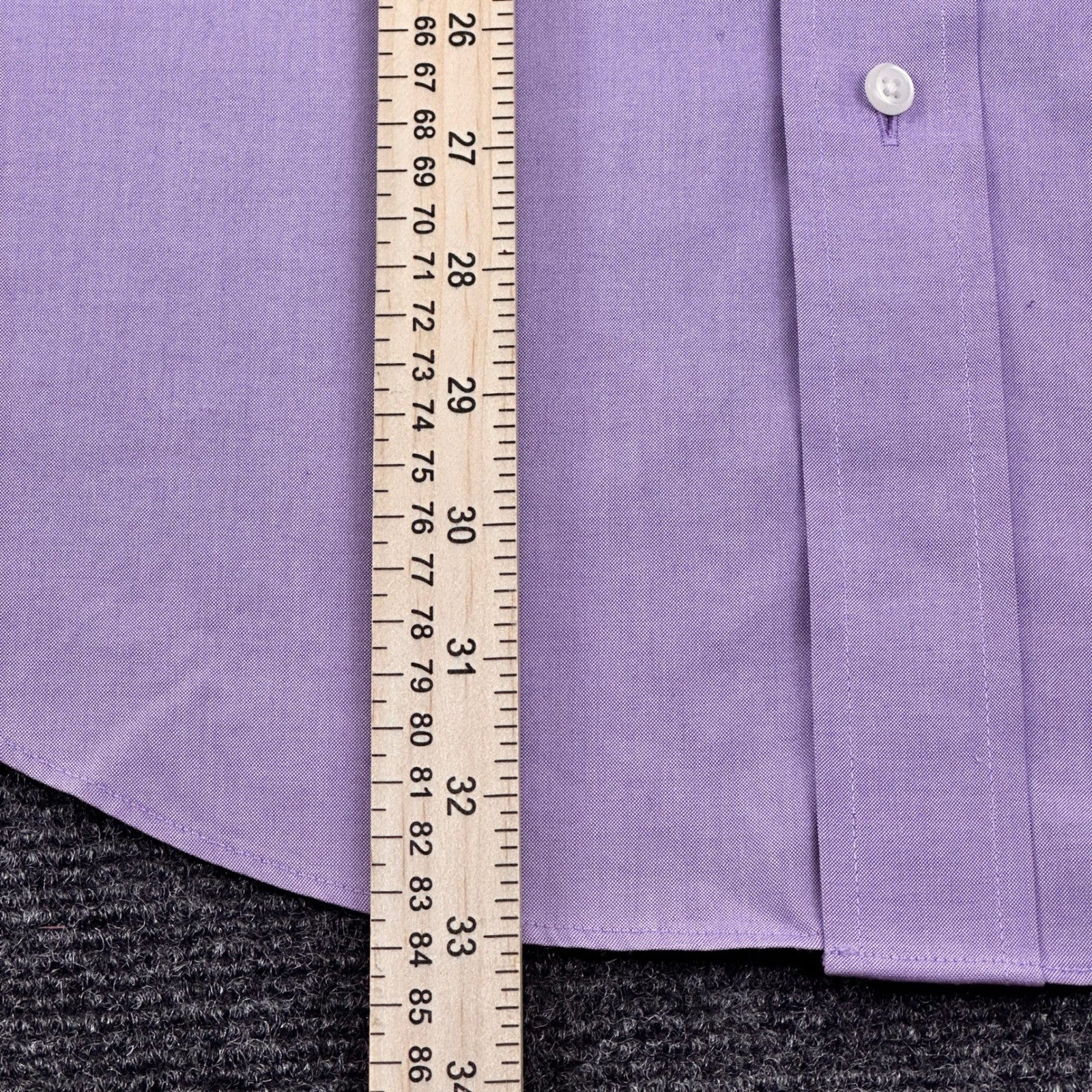 Jos A Bank Travelers Mens Tailored Fit Dress Shirt Lavender 23x33 by Jos. A. Bank