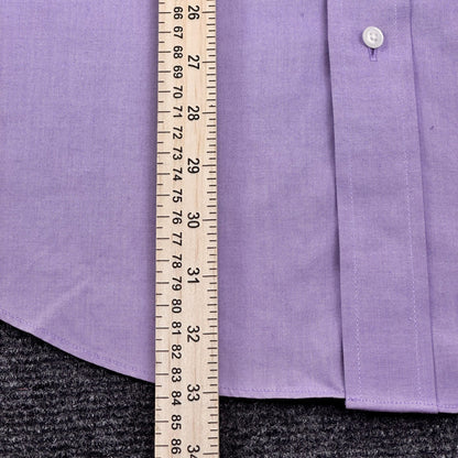 Jos A Bank Travelers Mens Tailored Fit Dress Shirt Lavender 23x33 by Jos. A. Bank