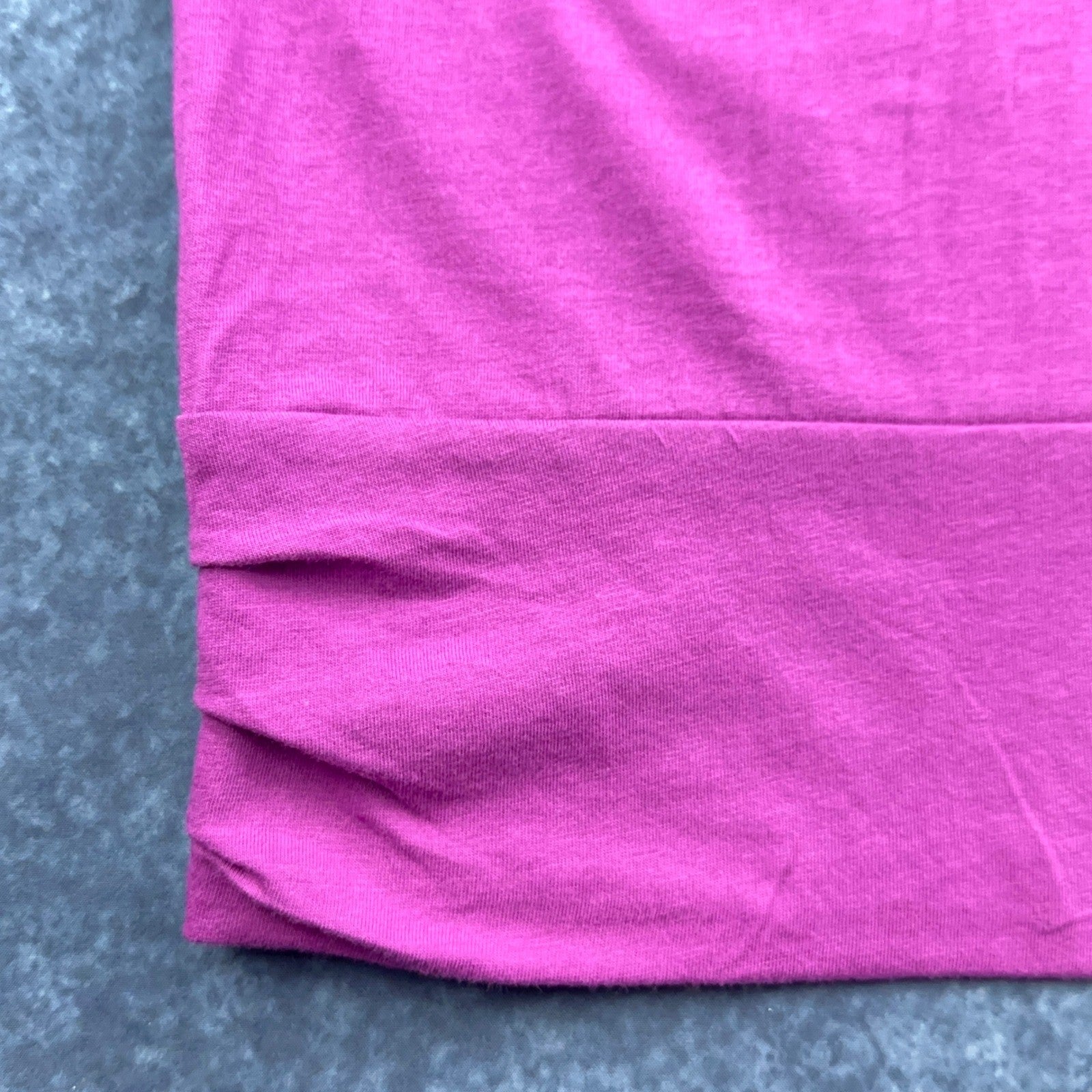 Avenue Plus Size 22/24 Magenta Pink Ruched Banded Hem Scoop Neck Knit Top Blouse by Avenue