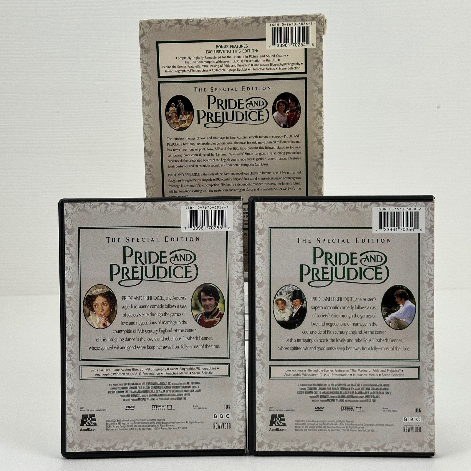 Pride and Prejudice Special Edition DVD Set A&E BBC Colin Firth Jennifer Ehle by Buysaavy