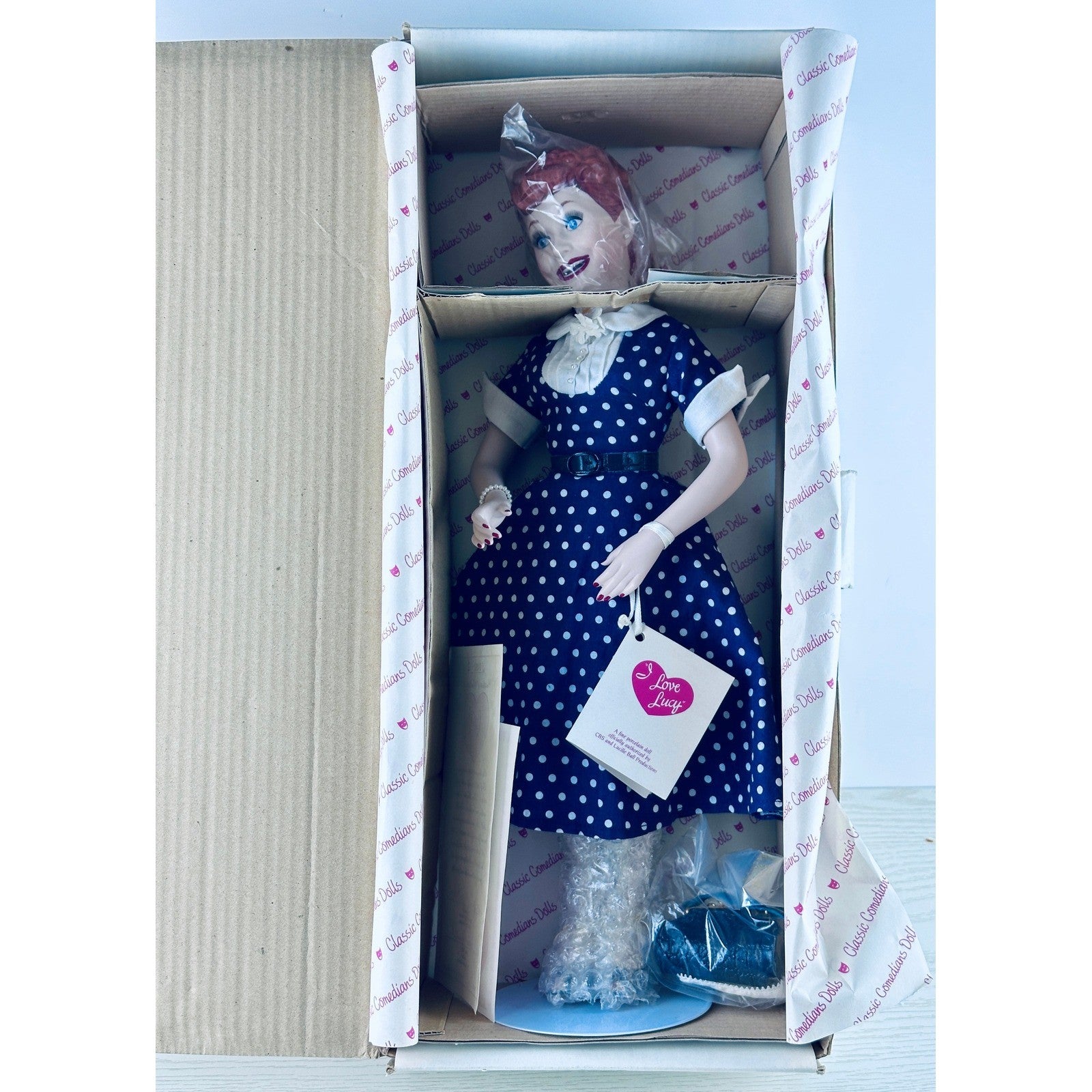 Hamilton Collection I Love Lucy Ricky Porcelain Doll Lucille Ball CBS by The Hamilton Collection