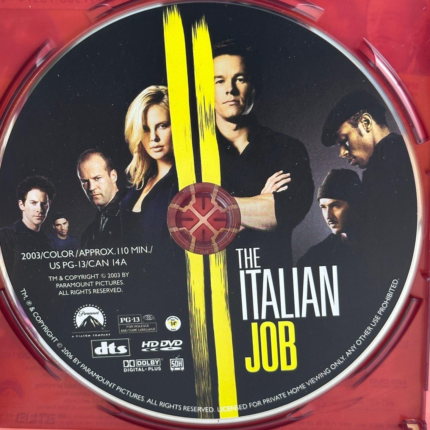 The Italian Job HD DVD 2003 Mark Wahlberg Charlize Theron Action Heist Movie by Buysaavy