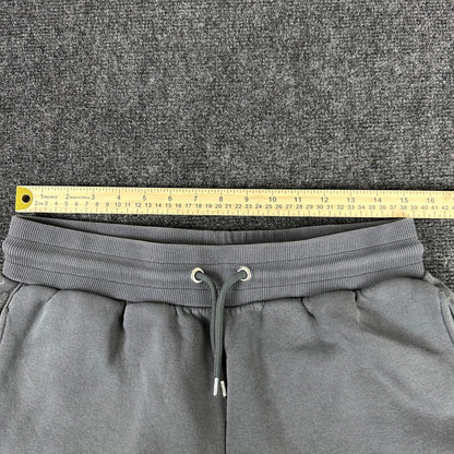 River Island Mens Logo Tape Joggers Charcoal Grey Fleece Sweatpants Large L by River Island