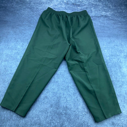 Just For Women Dark Green Elastic Waist Pull On Pants Straight Leg 18WP USA Made by Just For Women