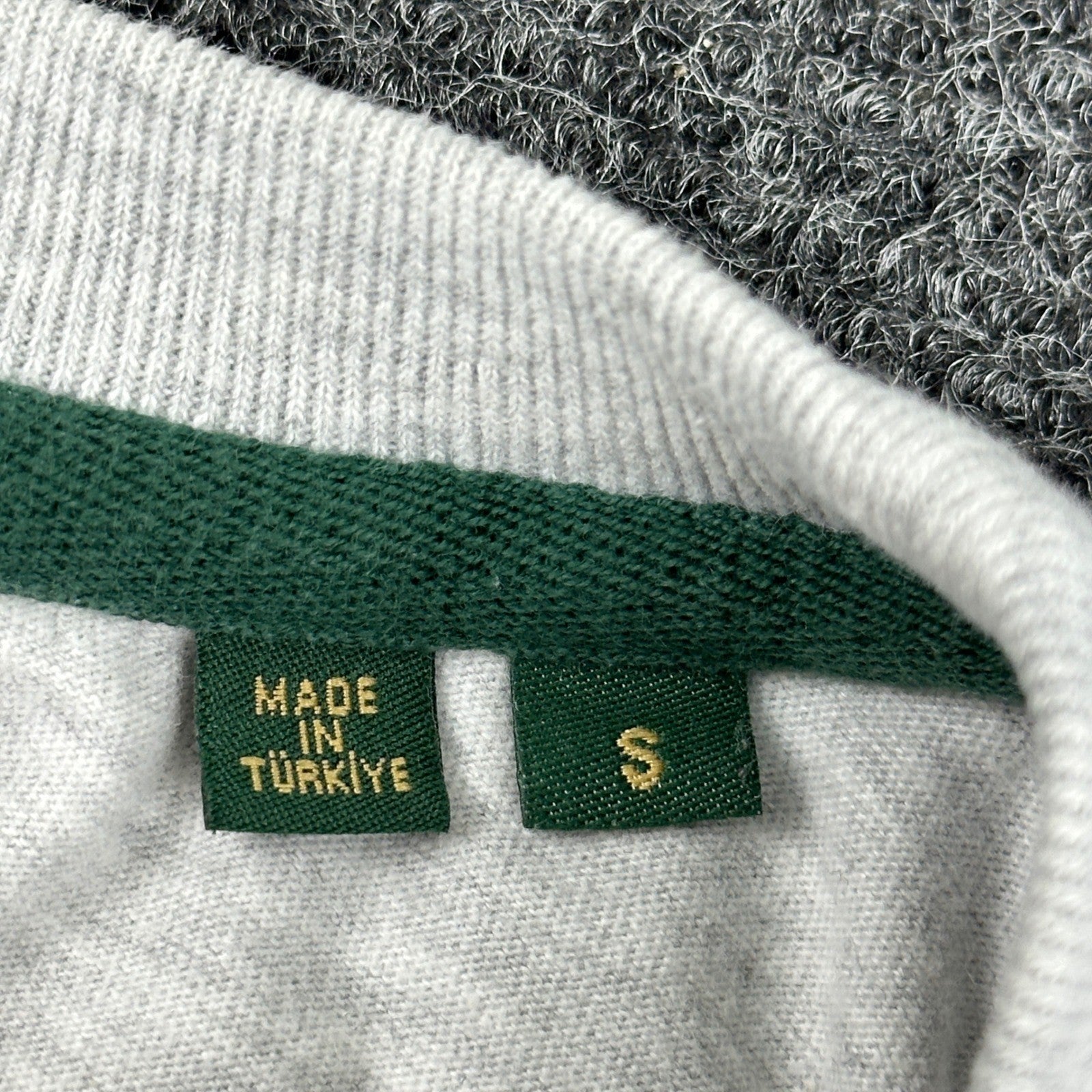 Superdry Mens Graphic T-Shirt Grey Green Stripe Logo Crew Neck Small by Superdry