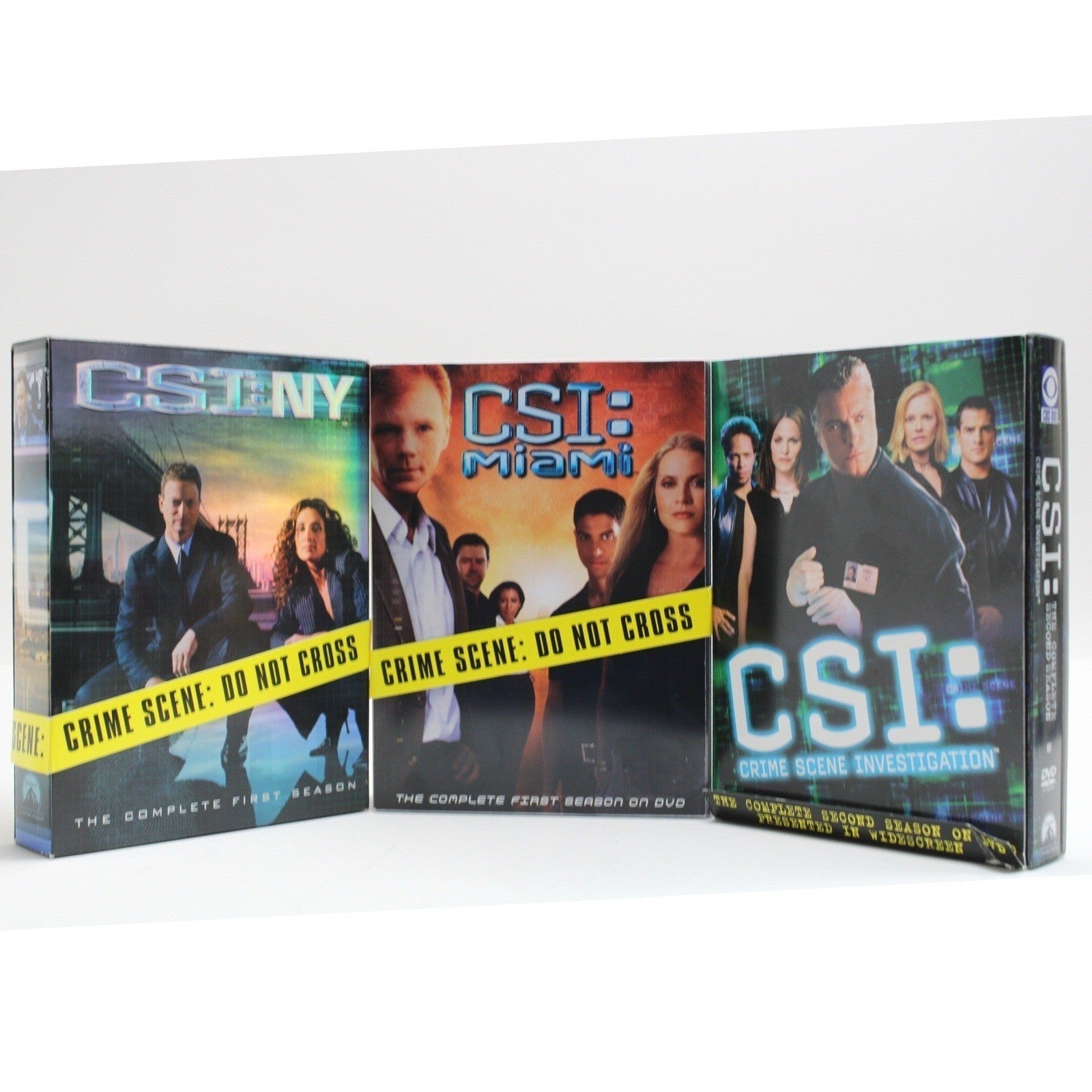CSI DVD Bundle CSI NY Season 1 CSI Miami Season 1 CSI Las Vegas Season 2 Box Set by Buysaavy