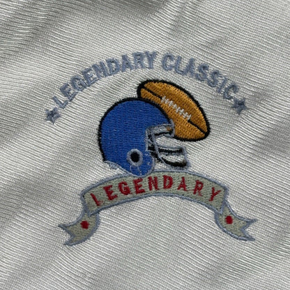 Legendary Classic Football Jersey XL Blue White Number 28 Mesh Athletic Shirt by Legendary Classic