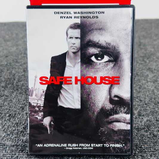 Safe House DVD Denzel Washington Ryan Reynolds Action Thriller 2012 Universal by Buysaavy