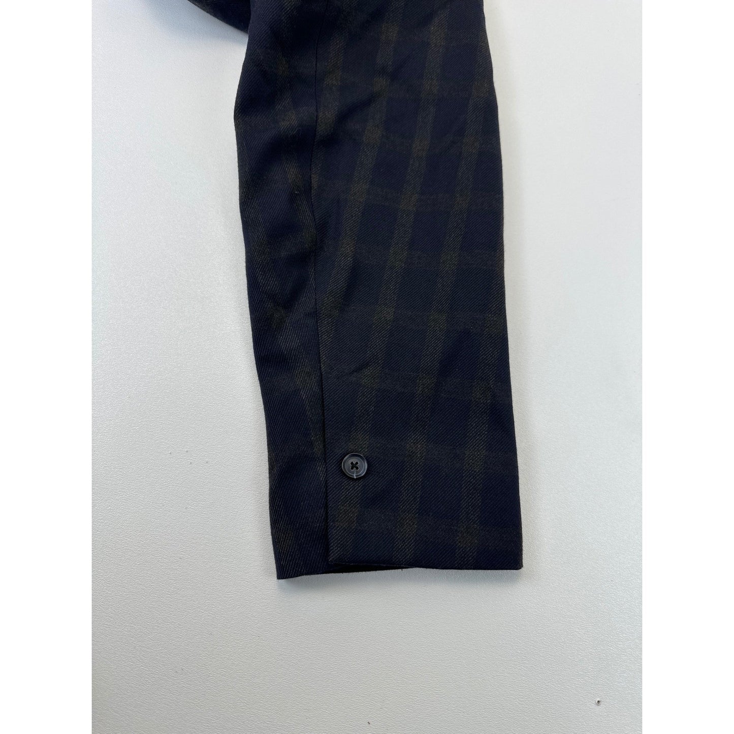 Haggar 1926 Originals Mens 44R Navy Blue Brown Plaid Blazer Sport Coat 1006615 by Haggar