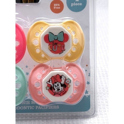 Disney Baby Minnie Mouse Orthodontic Pacifiers 4 Pack FD50901 Pink Multi by Unbranded