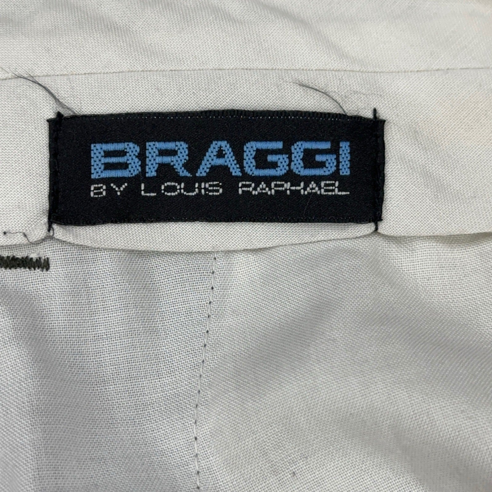 Braggi Louis Raphael Mens Pleated Dress Pants Olive Brown Cuffed 35x42 by Braggi by Louis Raphael