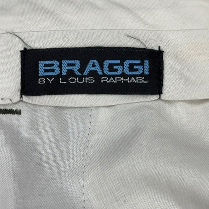 Braggi Louis Raphael Mens Pleated Dress Pants Olive Brown Cuffed 35x42 by Braggi by Louis Raphael