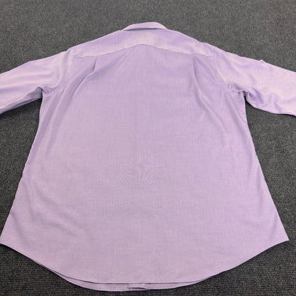 Jos A Bank Travelers Mens Tailored Fit Dress Shirt Lavender 23x33 by Jos. A. Bank