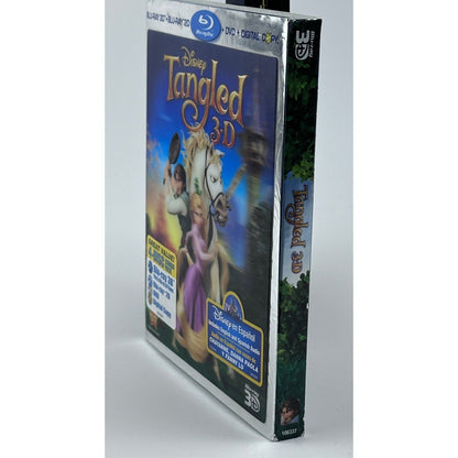 Disney Tangled 3D Blu-ray 4-Disc Combo Pack 2D DVD Digital Copy Spanish Audio by Buysaavy