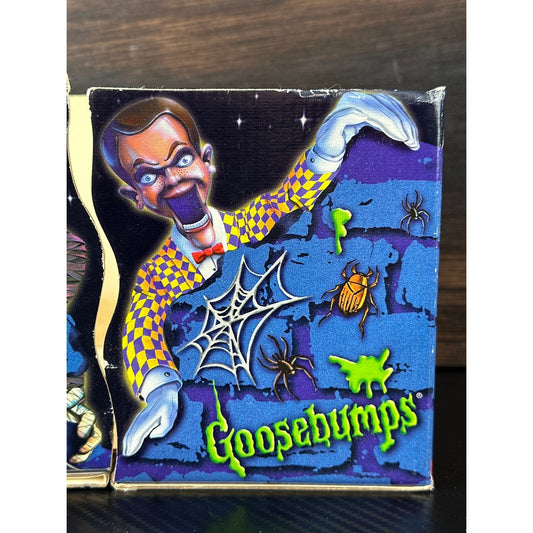 Vintage 1997 Goosebumps Cardboard Bookends Slappy Mummy RL Stine Scholastic 90s by Scholastic