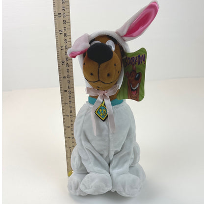 Scooby-Doo Bunny Costume Plush Toy Factory Hanna-Barbera Easter White Brown 2004 by Toy Factory