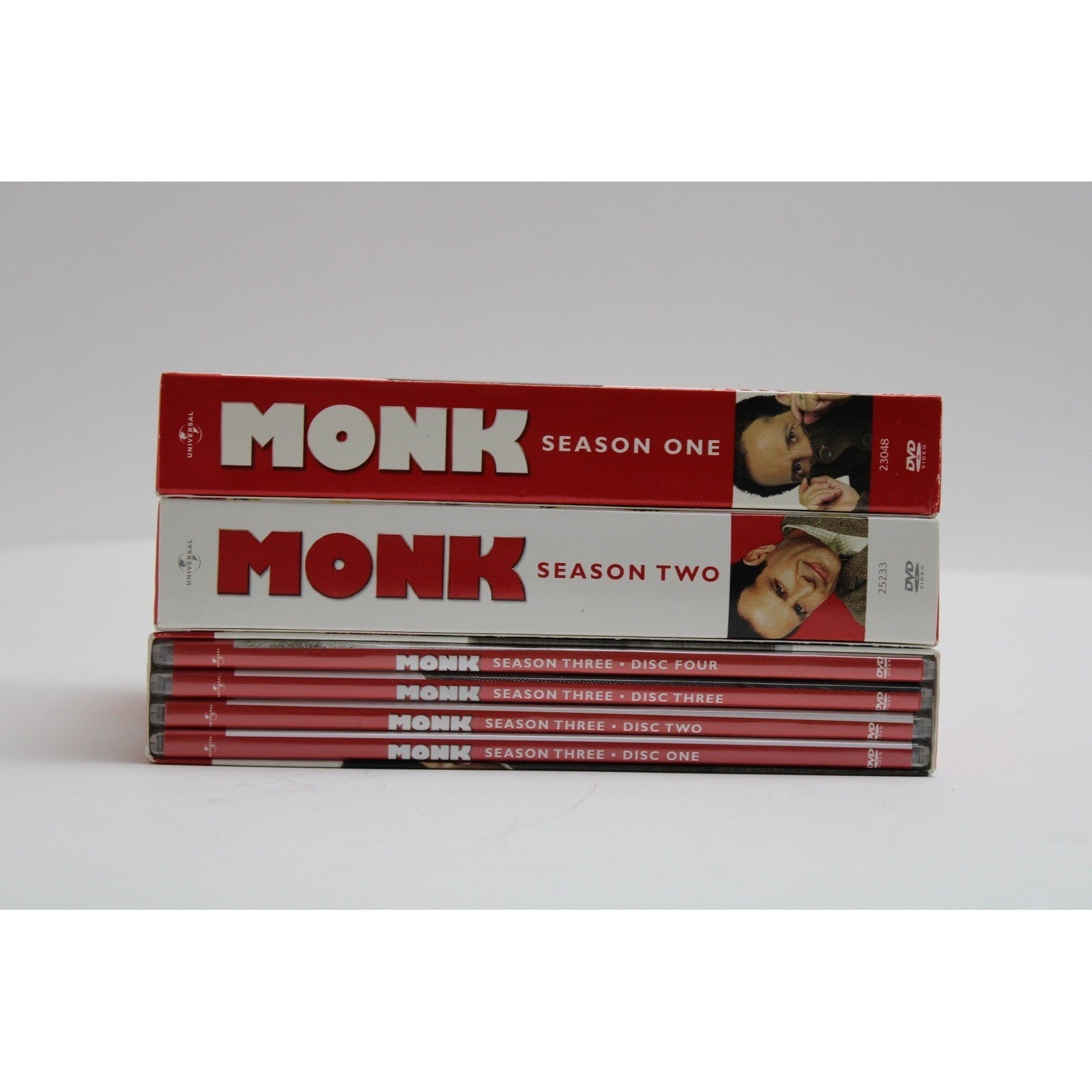 Monk Seasons 1 2 3 DVD Bundle Tony Shalhoub Mystery Comedy TV Series Box Set by Buysaavy