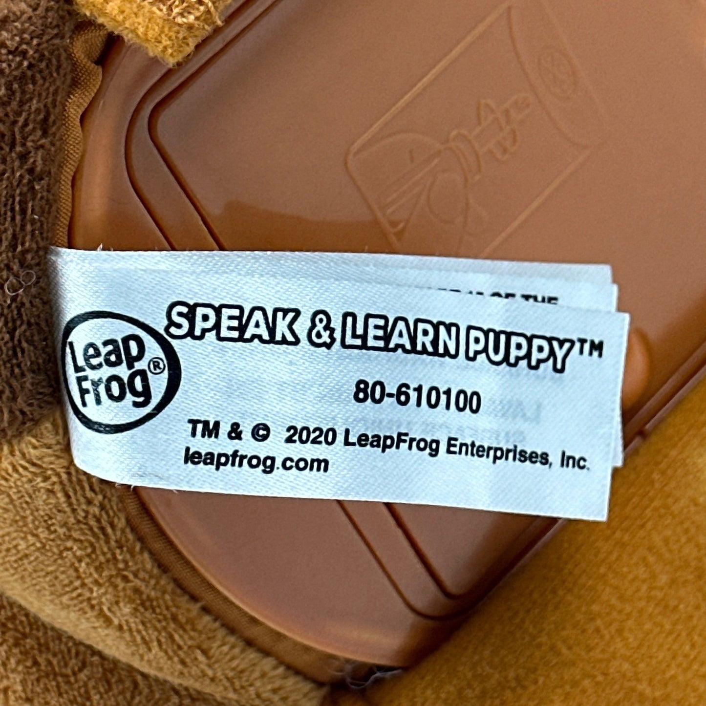LeapFrog Speak & Learn Puppy Bailey Interactive Plush Toy Brown White by LeapFrog