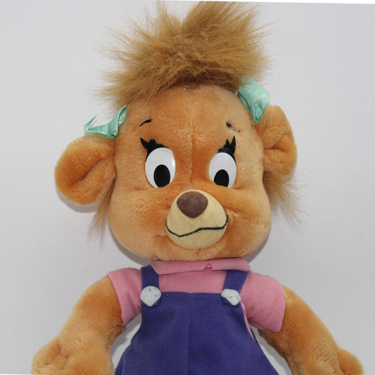 18 Inch Rare Molly Cunningham Disney Plush Toy TaleSpin Character With Pink Shirt And Purple Overalls by Disney