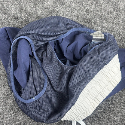 Maniere De Voir Mens Swim Trunks Navy Blue White Stripe Mesh Lined Size L by Maniere De Voir