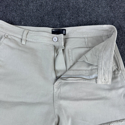 ASOS DESIGN Mens Stone Beige Cotton Twill Straight Leg Chino Pants 34X37 by ASOS DESIGN