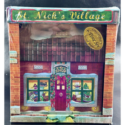 St. Nick's Village Nested Boxes Toy Shop Christmas Village Decor 6-Piece by Barrington Studios Limited