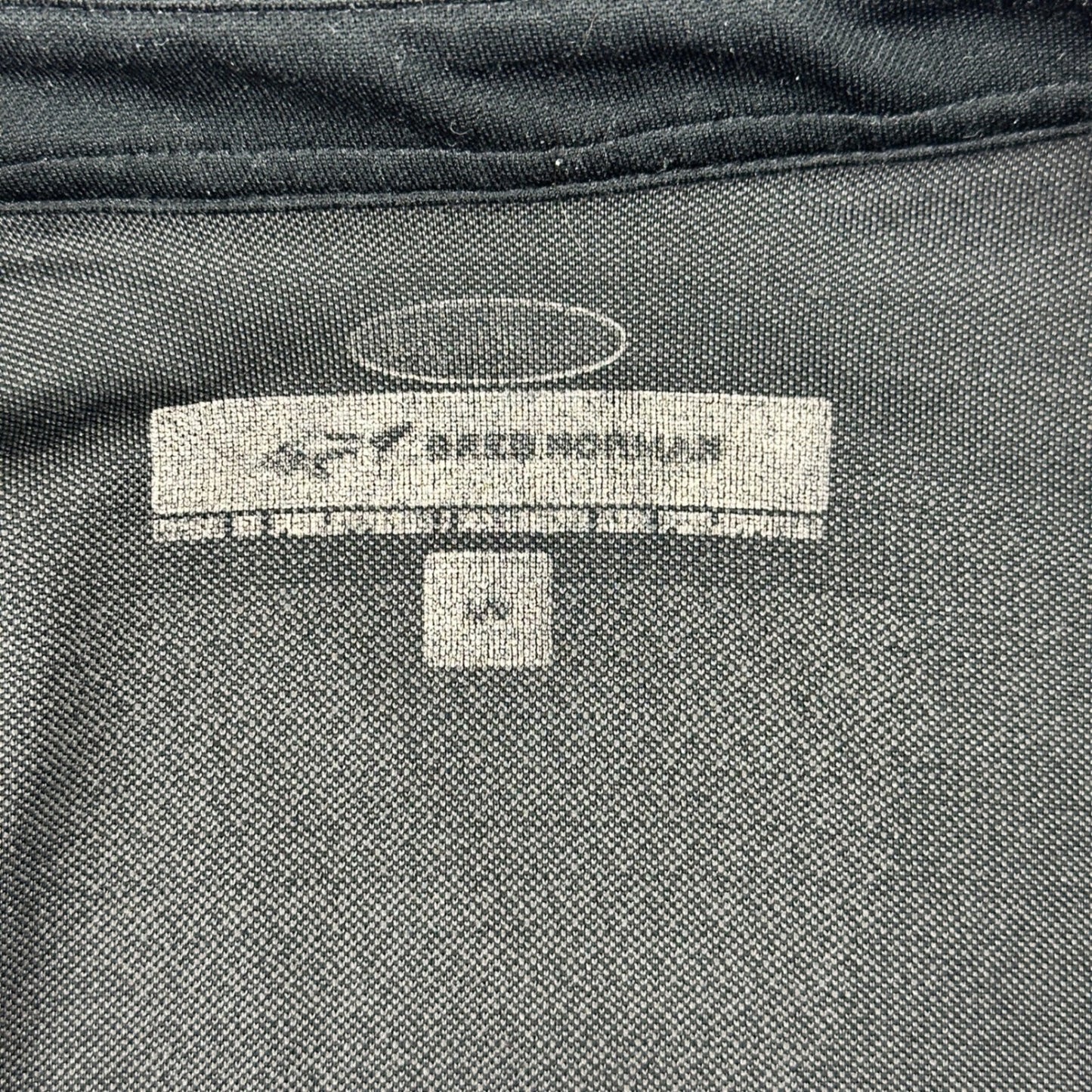 Greg Norman Mens Performance Golf Polo Shirt Black Grey Geometric Size M by Greg Norman