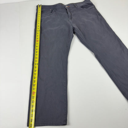 Weatherproof Vintage Mens Straight Fit Pants Gray 40x30 Cotton Stretch Chino by Weatherproof Vintage