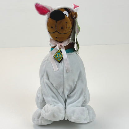 Scooby-Doo Bunny Costume Plush Toy Factory Hanna-Barbera Easter White Brown 2004 by Toy Factory