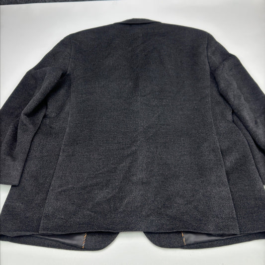 Jones New York Mens 44R Blazer Charcoal Grey Two Button Sport Coat Jacket by Jones New York