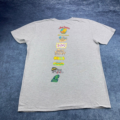 Nickelodeon Mens 90s Nicktoons Characters Graphic T-Shirt Gray Large Rugrats L by Nickelodeon