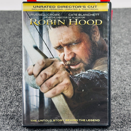 Robin Hood DVD Unrated Directors Cut Russell Crowe Cate Blanchett Ridley Scott by Buysaavy