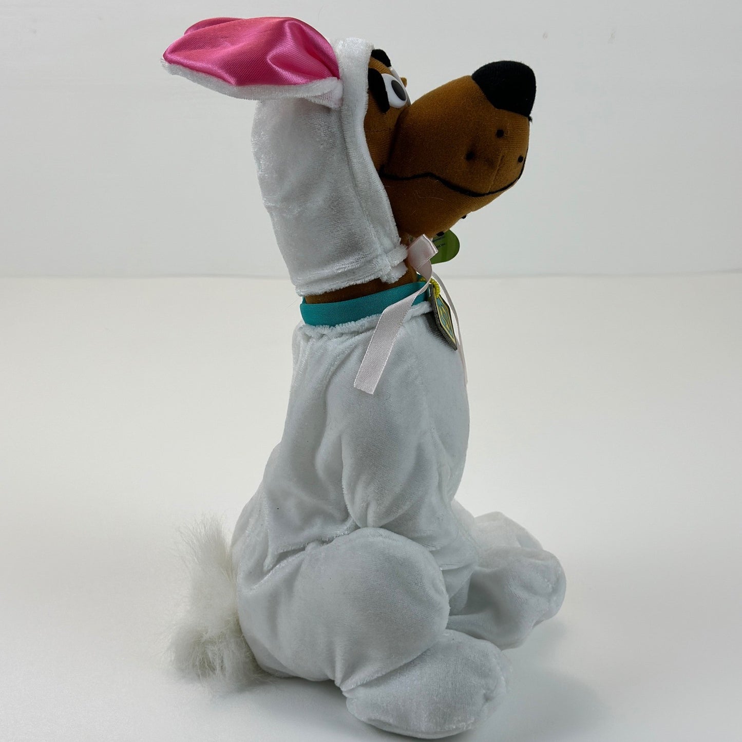Scooby-Doo Bunny Costume Plush Toy Factory Hanna-Barbera Easter White Brown 2004 by Toy Factory