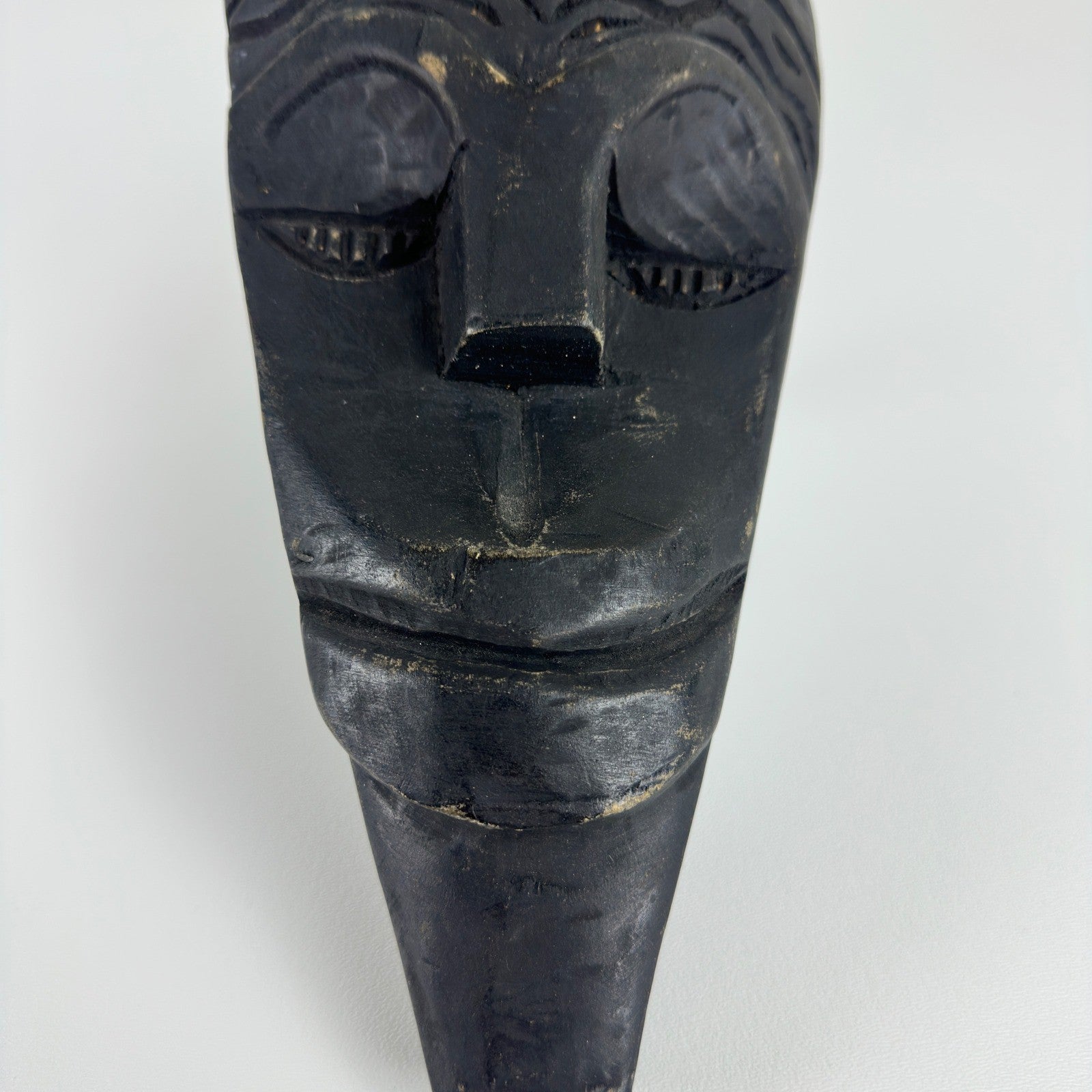 Handmade Ghana African Tribal Mask Set 3 Wood Brass Inlay Wall Decor Black Gold by African Arts & Crafts Int'l