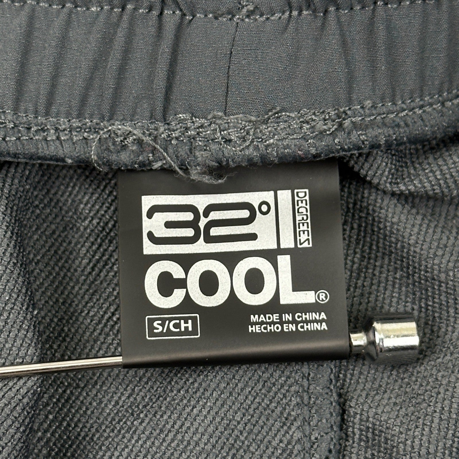 32 Degrees Cool Mens S Grey Joggers Elastic Waist Drawstring Activewear Pants by 32 Degrees
