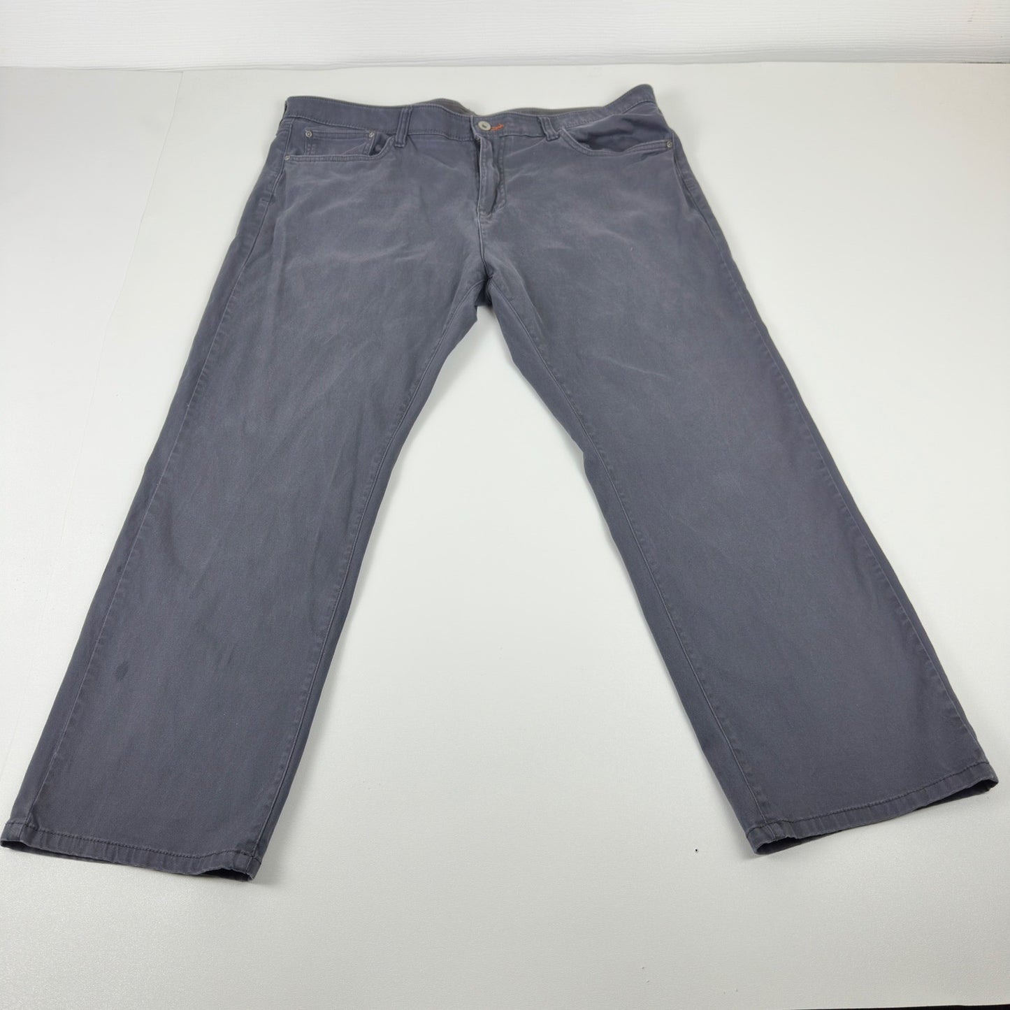 Weatherproof Vintage Mens Straight Fit Pants Gray 40x30 Cotton Stretch Chino by Weatherproof Vintage
