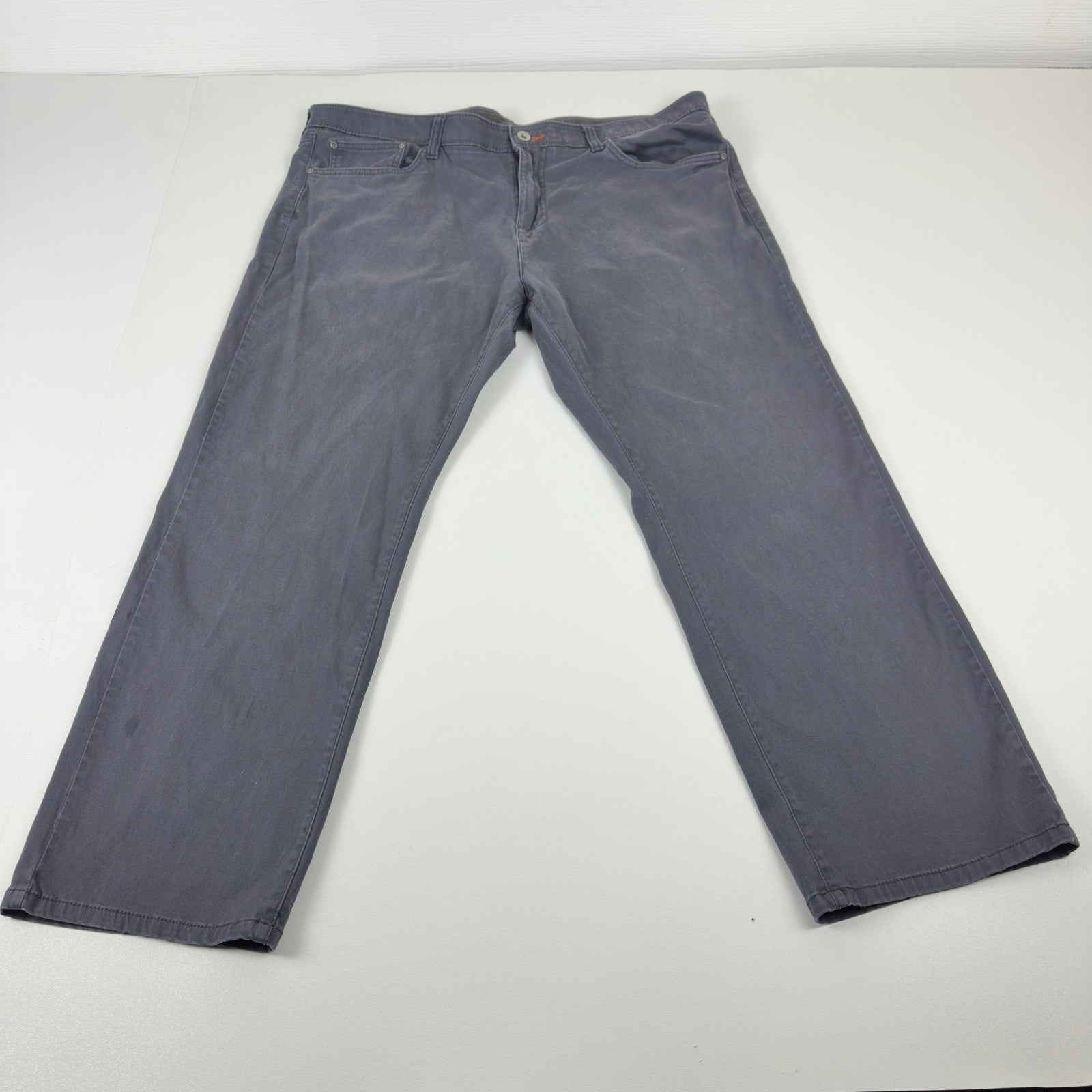 Weatherproof Vintage Mens Straight Fit Pants Gray 40x30 Cotton Stretch Chino by Weatherproof Vintage