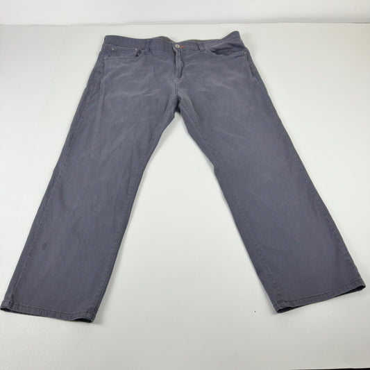 Weatherproof Vintage Mens Straight Fit Pants Gray 40x30 Cotton Stretch Chino by Weatherproof Vintage