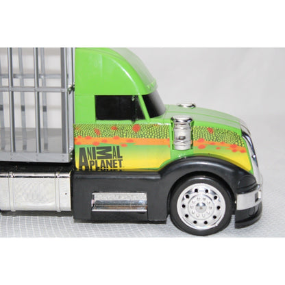 Animal Planet Dinosaur Transport Truck Playset 4 Figures Accessories 14" by Animal Planet