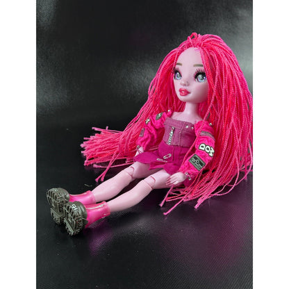 Rainbow High Shadow High Neon Shadow Pink Fashion Doll with Outfit &amp; Boots by Shadow High