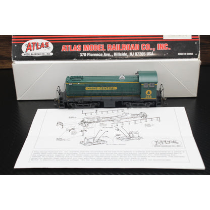 Atlas HO Scale Alco S-4 Diesel Switcher Maine Central 313 Locomotive 8753 Boxed by Atlas