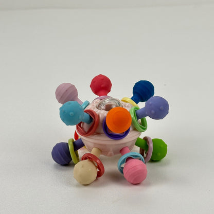 Baby Montessori Sensory Toy Activity Ball Teether Rattle 0-12 Months Multicolor by Unbranded