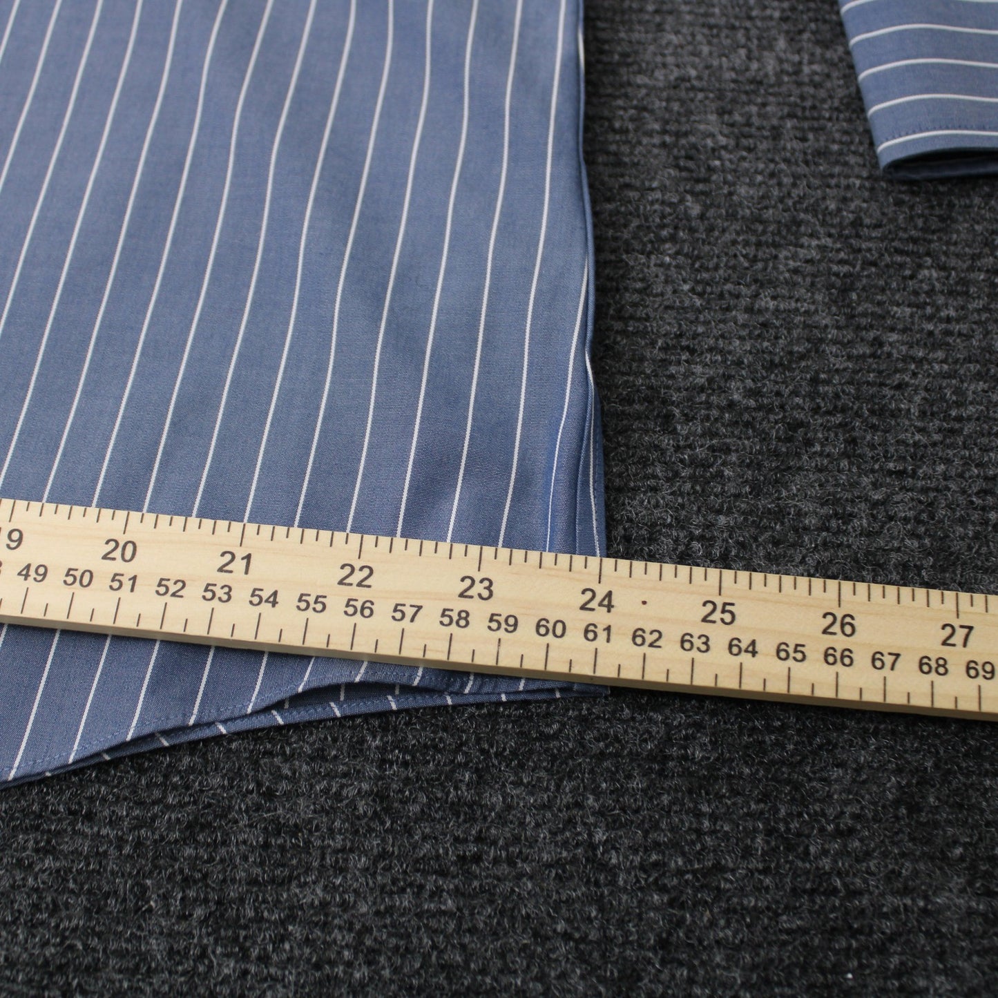 Brooks Brothers Regent Blue White Stripe Non-Iron Supima Cotton Shirt 16 1/2 -33 by Brooks Brothers